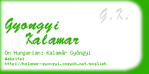 gyongyi kalamar business card