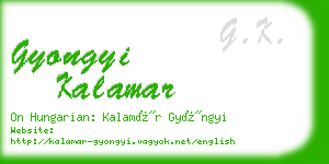 gyongyi kalamar business card